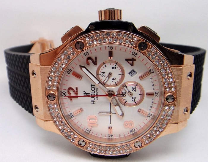 Big Bang Gold Diamonds - White Carbon Face